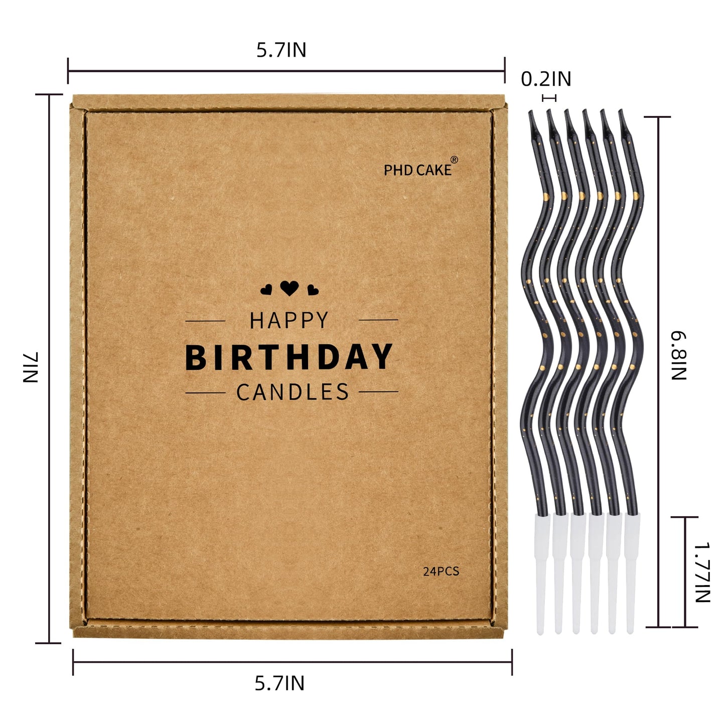 PHD CAKE Black Gold Spiral