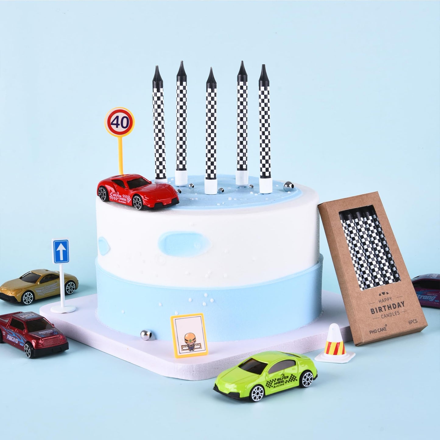 PHD CAKE 36 Pcs Racing Cars