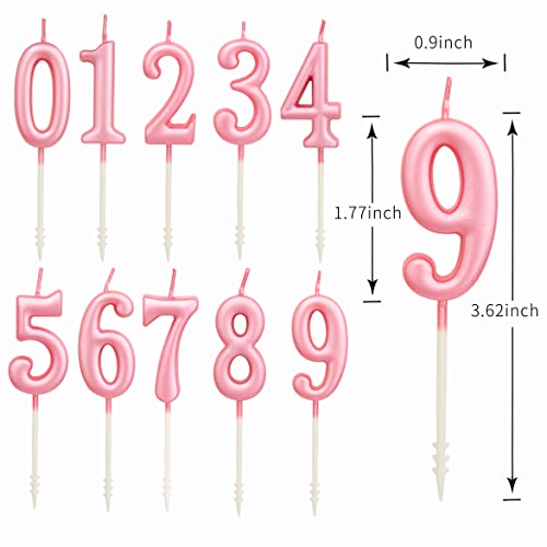 PHD CAKE 10-Pieces Pink Classical Number