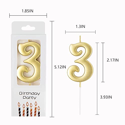 PHD CAKE 10-Count 0-9 Gold Elegant Number