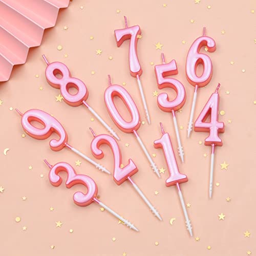 PHD CAKE 10-Pieces Pink Classical Number