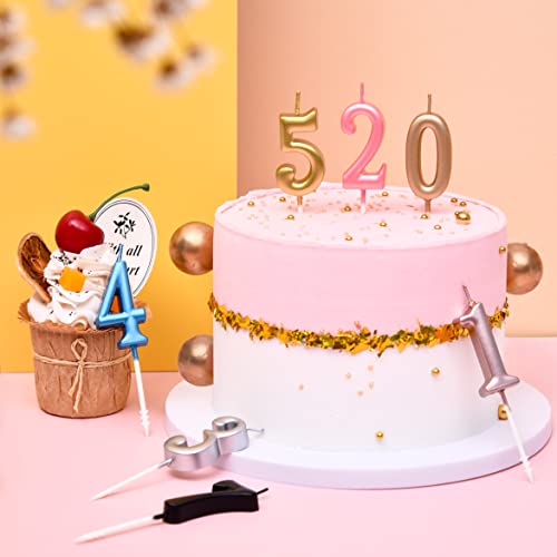 PHD CAKE 10-Pieces Pink Classical Number