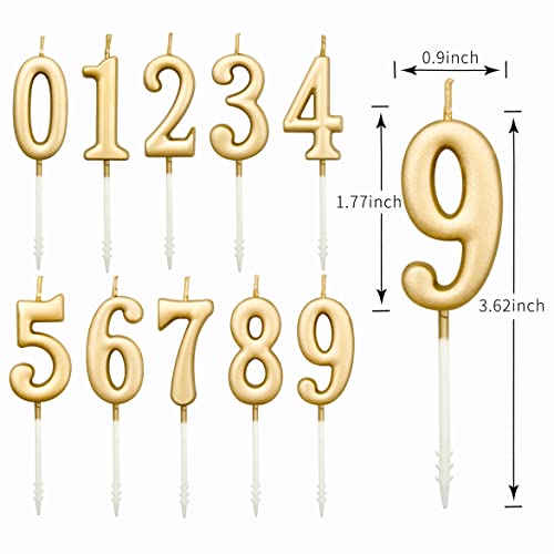 PHD CAKE 10-Pieces Champagne Classical Number