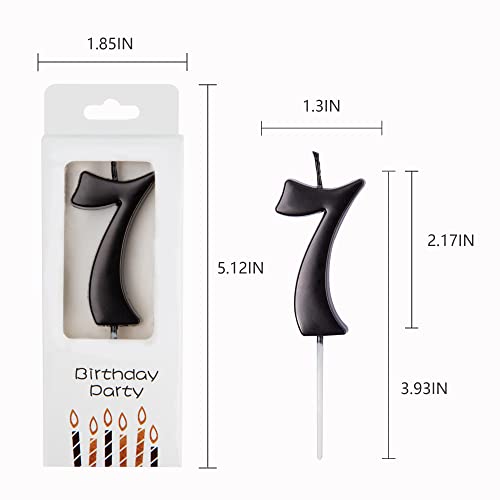 PHD CAKE 10-Count 0-9 Black Elegant Number
