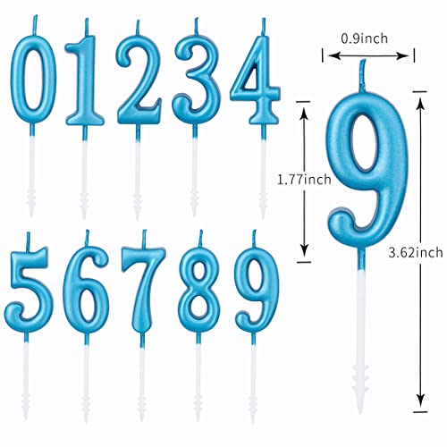 PHD CAKE 10-Pieces Blue Classical Number