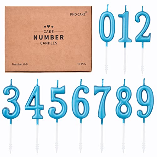 PHD CAKE 10-Pieces Blue Classical Number